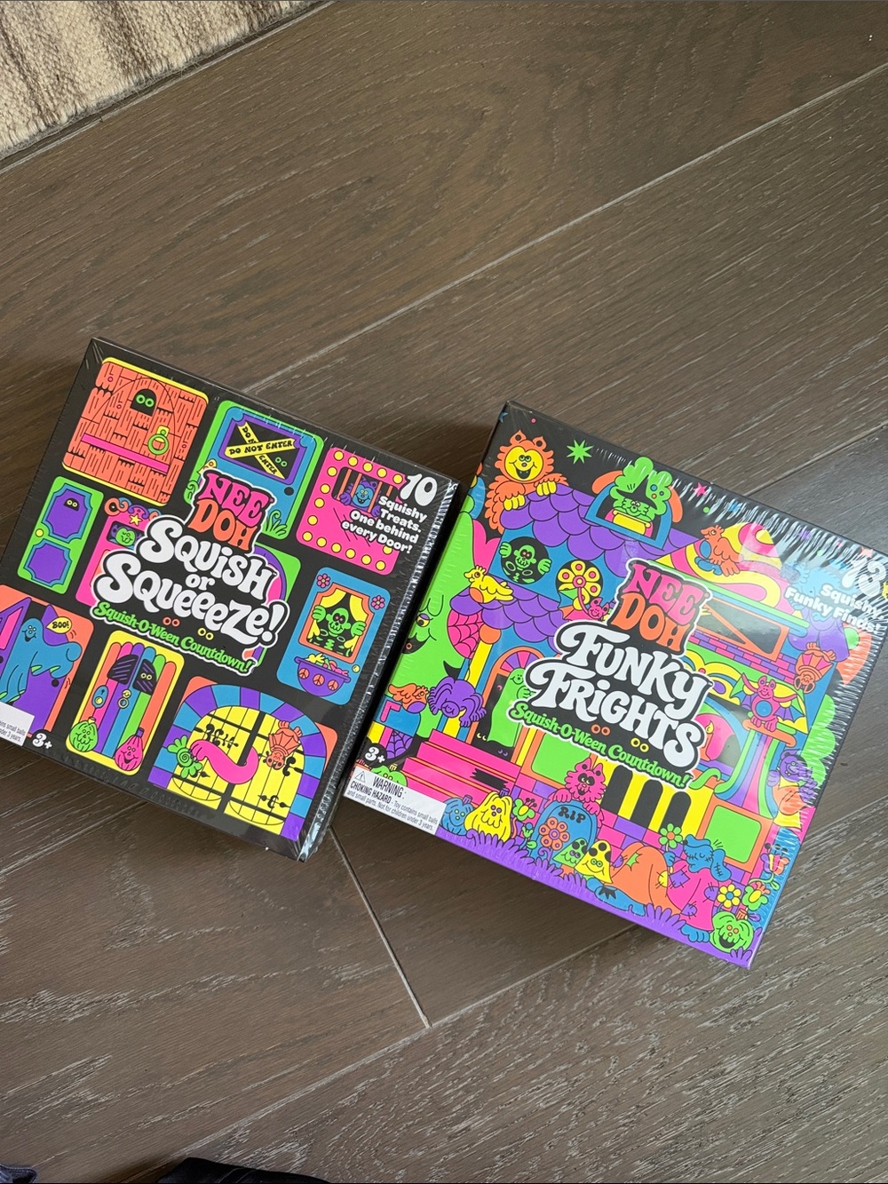 NEEDOH Halloween Calendar Set of 2 Funky Frights & Squish or Squeeze